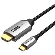 Vention Cotton Braided USB-C to HDMI Cable 1 m Black Aluminum Alloy Type - Video kábel