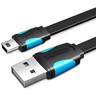 Vention USB2.0 to miniUSB Cable 1m Black - Adatkábel