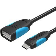 Vention Type-C (USB-C) to USB 3.0 OTG Cable 0.1m Black - Adatkábel