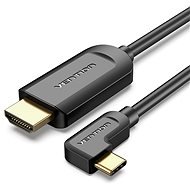Vention Type-C (USB-C) to HDMI Cable Right Angle 1.5m Black - Videokábel