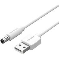 Vention USB to DC 5,5 mm Power Cord 0,5 m White Tuning Fork Type - Napájací kábel