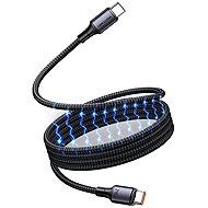 Vention USB 2.0 C Male to C Male 5A Magnetic Cable 1M Black Aluminum Alloy Type - Power Cable