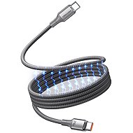 Vention USB 2.0 C Male to C Male 5A Magnetic Cable 1M Titanium Gold Aluminum Alloy Type - Power Cable