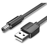Vention USB to DC 5.5mm Power Cord 0.5M Black Tuning Fork Type - Tápkábel