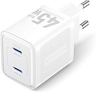 Vention 2-Port USB (C+C) GaN Charger (45W/45W) EU-Plug White - Wall Charger