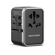 Vention 4-Port USB (C+C+A+A) GaN Universal Travel Adapter (65W/65W/60W/5W) Black - Travel Adapter
