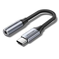 Vention USB-C Male to 3.5MM Earphone Jack with DAC Adapter 0.1M Gray Aluminum Alloy Type - Adapter