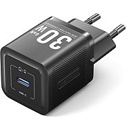 Vention 1-Port USB-C GaN Charger (30W) EU-Plug Black - Wall Charger