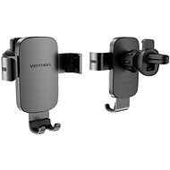 Vention Auto-Clamping Car Phone Mount Square Type With Spring Clip Gray Aluminum Alloy Type - Phone Holder