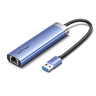 Vention 5-in-1 USB 3.0 to RJ45/3xUSB 3.0/USB-C Blue Aluminum Alloy Type - Docking Station