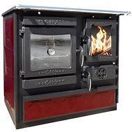 GUČA GULIVER THERMO Smart L left - red - Wood Stove