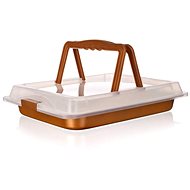 BANQUET Gourmet Ceramia Baking Sheet with plastic lid 42 x 29 x 4cm A03325 - Baking Sheet