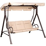 HAPPY GREEN Garden swing for 3 persons TARA, brown/beige - Garden Swing
