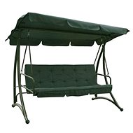 HAPPY GREEN Garden swing for 3 persons RIVERA, foldable into bed, dark green - Garden Swing