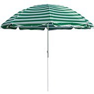 HAPPY GREEN Beach Parasol 230cm, Green Stripes - Sun Umbrella