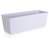 VETRO-PLUS Self-watering box 40cm, White - Flower Box