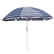 HAPPY GREEN Beach Parasol 230cm, Blue Stripes - Sun Umbrella