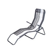 HAPPY GREEN Beach lounger SAMOS, black stripe - Garden Lounger