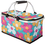 Verk 14195 Shopping basket blue flower - Picnic Basket