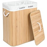 Verk 27278 Double laundry basket bamboo, light brown - Laundry Basket
