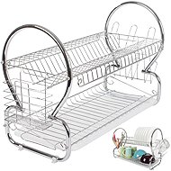 Verk Two-tier dish drainer silver, 37,5 × 67 × 24 cm - Draining Board