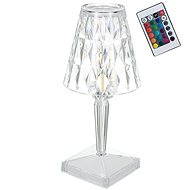 Verk 12304 Crystal LED table lamp, RGB, touch panel, remote control - Table Lamp