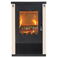 VERSO Lheia, ivory, 7 kW, flue 150 mm - Wood Stove