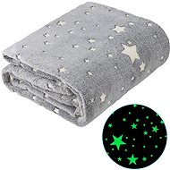 Verk Light-up blanket Soft Dreams Stars, 150 × 200 cm grey - Blanket