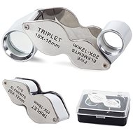 Verk Pocket jewellery magnifier 10× and 20×, steel - Magnifying Glass