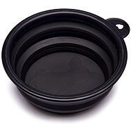 Verk 19268 Foldable travel bowl 400 ml, black - Dog Bowl