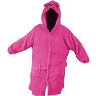 Verk 24555 Monster hoodie, dark pink - Wearable Blanket