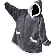 Verk 24558 TV hoodie, oversize, grey - Wearable Blanket