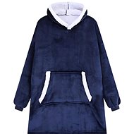 Verk 24558 TV hoodie, oversize, dark blue - Wearable Blanket