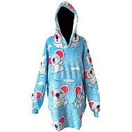 Verk 24560 TV hoodie with hood, koala blue - Wearable Blanket