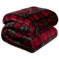 Ruhhy 24826 Microfiber blanket, 160 × 200 cm, checked - Blanket