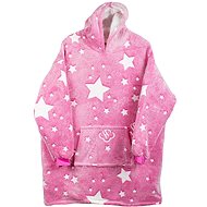 Verk TV hoodie XXL shining stars pink - Wearable Blanket