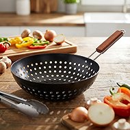 Happy Green Frying Pan Wok BBQ 28 x 6.5cm - Wok Pan
