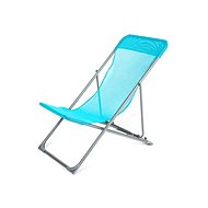 HAPPY GREEN Folding beach chair CARIBIC, light blue - Garden Armchair