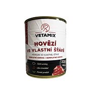 Vetamix Beef in own juice 6 × 800g - Canned Dog Food