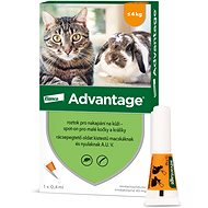 Advantage 1 × 0.4 ml - spot-on for small cats and rabbits - Antiparasitic Pipette