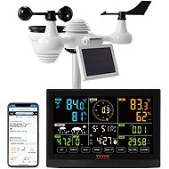 Vevor Wi-Fi weather station 7 in 1 VA display, wind speed/direction and rain sensor with UV - Weather Station