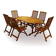 V-GARDEN Set of garden furniture MERANTI PARIS 1st table + 6 armchairs - Garden Furniture