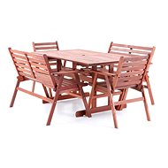 V-GARDEN Garden furniture set MONROO COMBI 6 1st table+2benches+2chairs - Garden Furniture