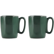 VIALLI DESIGN Set of 2 ceramic mugs, ESPRESSO 80 ml, green, Fuori 29972 - Mug