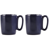 VIALLI DESIGN Set of 2 ceramic mugs, ESPRESSO 80 ml, navy, Fuori 29989 - Mug
