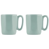 VIALLI DESIGN Set of 2 ceramic mugs, ESPRESSO 80 ml, mint, Fuori 29996 - Mug