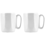 VIALLI DESIGN Set of 2 ceramic mugs, ESPRESSO 80 ml, white, Fuori 30138 - Mug