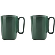 VIALLI DESIGN Set of 2 ceramic mugs, 250 ml, green, Fuori 30039 - Mug