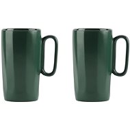 VIALLI DESIGN Set of 2 ceramic mugs, 330 ml, green, Fuori 30091 - Mug