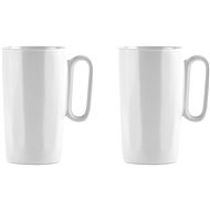 VIALLI DESIGN Set of 2 ceramic mugs, 330 ml, white, Fuori 30152 - Mug